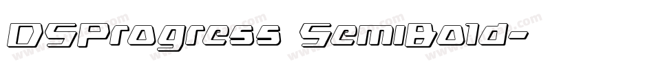 DSProgress SemiBold字体转换